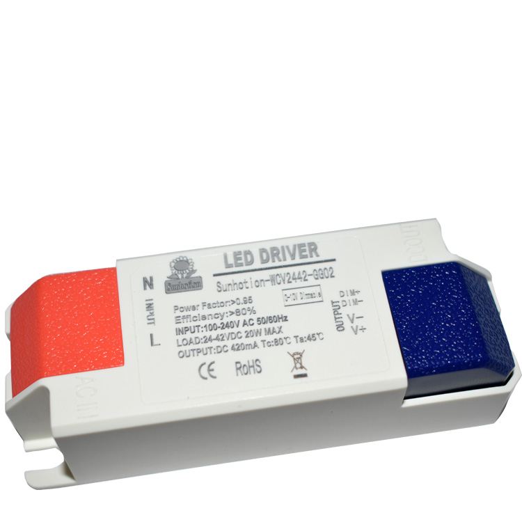 外置8W12W15W18W20W 0-10V/1-10V/PWM/RX天花灯筒灯LED调光电源