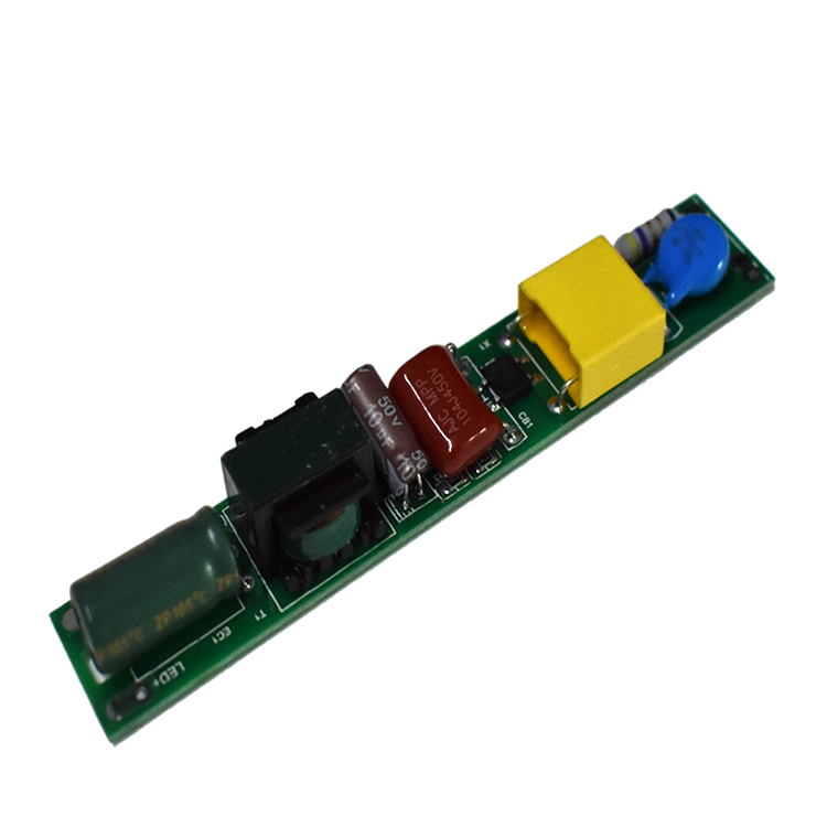 Fluorescent lamp tube LED constant current drive power supply non-isolated PFC>0.95 with X capacitor 18W