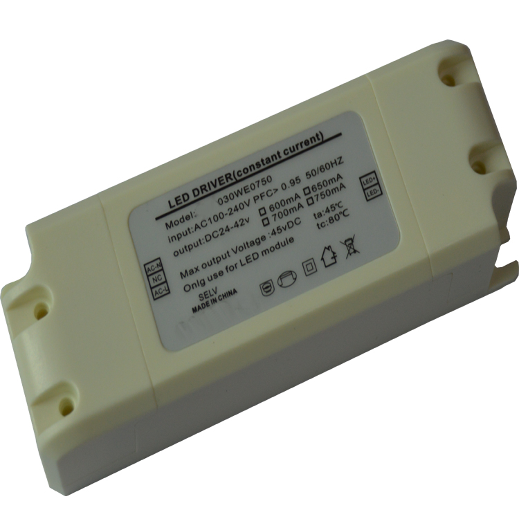 LED panel light floodlight driver meets EMC safety regulations 30W PFC>0.95