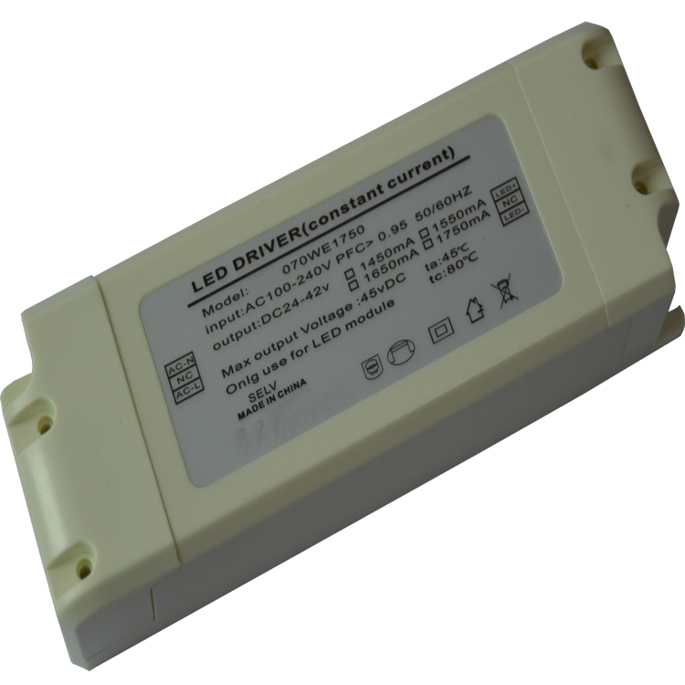 LED panel lamp external driver 70W over EMC PFC>0.9