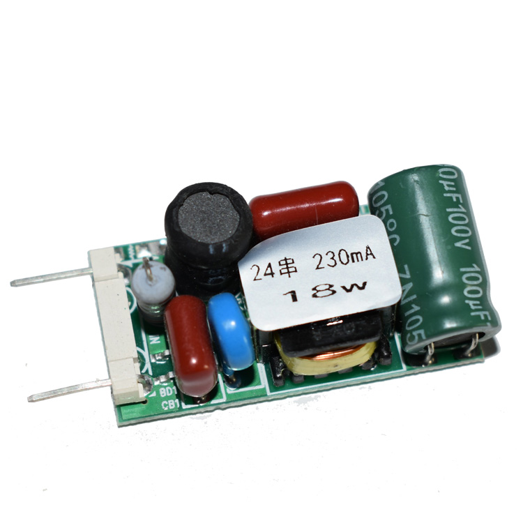 LED lamp plug driver with pins